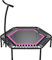 bellicon Jumping Fitness Trampolin 137cm bis 150 kg (Extra Stark) | 3-teiliger Rahmen mit Haltegriff - Einfacher Aufbau | Mit Patentierten Seilringen | Das Original - Made in Germany (Pink)
