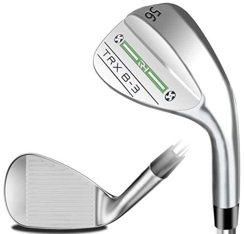 POSSOT 3-teiliges Keil-Set oder einzelne Golfkeile, erhältlich in 56° Sandkeil für Herren und Damen, rechte Hand mit Gummigriff, Silber.