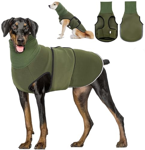 Dotoner Chaleco Relajante para Perros,2-in-1Chaqueta de Ansiedad Perros con de Protector de oído para Perro Alivio de Ruido,Rayas Reflectantes,Envoltura para aliviar la ansiedad y el estrés
