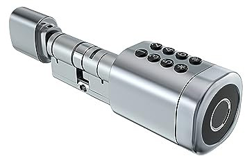 Cerradura Inteligente NAXO ORBE EU para Residencias, Negocios, Renta, Wifi, Bluetooth, Fácil Instalación, Soporte 24/7, Contraseña PIN, Tarjeta Proximidad RFID, App Android iOS