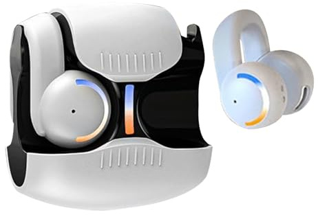 Auricolari con clip, cuffie wireless con clip, 9 x 9 cm, leggere e riduzioni, attività all'aperto per allenamenti sportivi, sonno, doccia, posto di lavoro,