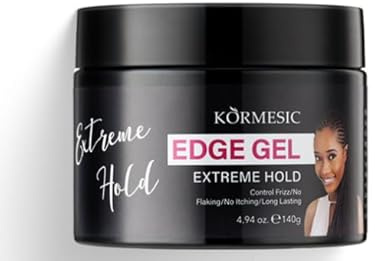 140g Gel Cheveux Pour Edge Control Cire, Facile à Utiliser Non Grasse Laque, Rehausse un Look Soigné et Raffiné, Gel Coiffant Unisexe Convient à la Plupart des Types et Styles de Cheveux