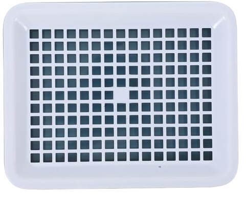 INOOMP Toilette per Conigli e Criceti in Plastica Rettangolare Facilmente Pulibile con Design Separato per Animali Domestici da Interno