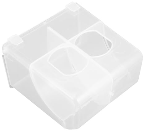 LALAFINA Comedero Automático para Palomas Caja Colgante Automática Antiderrame, Dispensador de Pienso y Sistema Resistente para Alimentación Exterior de Aves