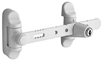 THIRARD - Entrebâilleur à Clé pour Fenêtre 1 à 2 Vantaux - Corps Alliage - Sécurité Enfant - Verrouillage - Protection Intrusion - Ø 158 mm - Gris - 2 Clés