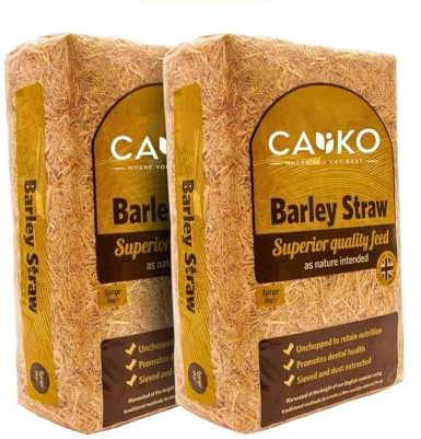Caliko Barley Straw Bedding 4kg - Pk2 (Each 2KG) | Luxurious Softness for Your Beloved Pets | Experience Gentle and Cozy Comfort for Rabbits, Tortoises, and More with Our Premium Barley Straw Bedding.