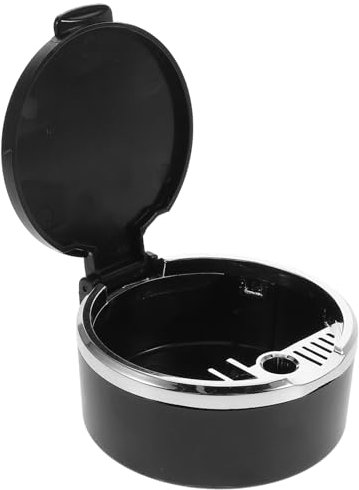 SOLUSTRE Cendriers Automatiques Avec Couvercle Anti-Odeurs Cendrier De Voiture Portable Porte-Gobelet De Véhicule Portable Mini Poubelle De Véhicule Pour Voiture Auto