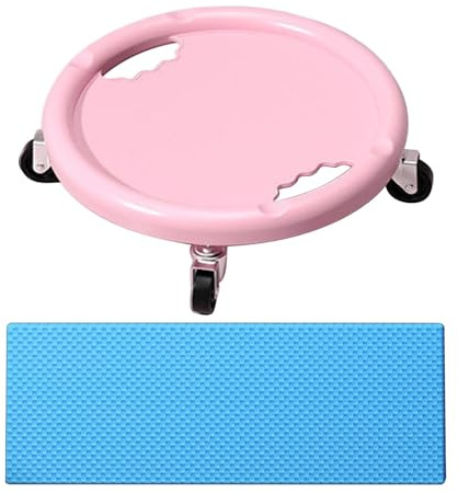 Rodillo para abdominales | Equipo de entrenamiento con alfombrilla – Rueda giratoria de 360 grados, deslizador de núcleo para mujeres y hombres