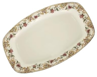 CSSHNL keramisk middagstallrik 30 cm, middagstallrik, keramiska bufférätter för fest, oval fisktallrik, porslinstallrik, serveringsbord bord bord