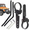 LED Light Bar Montage Brackets, Montageklammern für LED -Leuchten | LED Light Roll Cage Hold 2 Teile Aluminium Montagehalterung - Verstellbare Autokuzus -Schwerlastrohrklemme für Dachträger