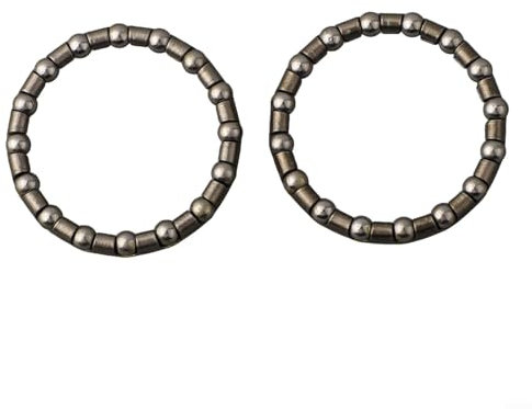 Set di cuscinetti a sfera in acciaio per movimento centrale della bicicletta, per bici da strada, mountain bike, bici da bambini, parti di ricambio per mozzo anteriore, 2 pezzi (2# 37-29 mm)