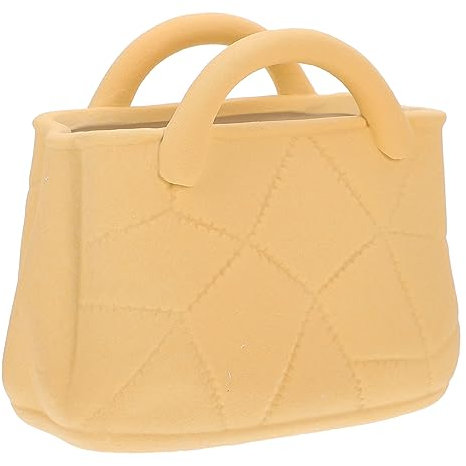 JECOMPRIS Vaso Decorativo Forma Borsa per Fiori Accessorio per Decorazione e Studio per Regali e Composizioni Floral