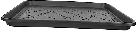 LALAFINA Plastic Shoe Tray Multi Purpose Storage for Boots Sundries and Planters Durable Mat for Indoor Outdoor Use for Entryway Bedroom and Car Boot