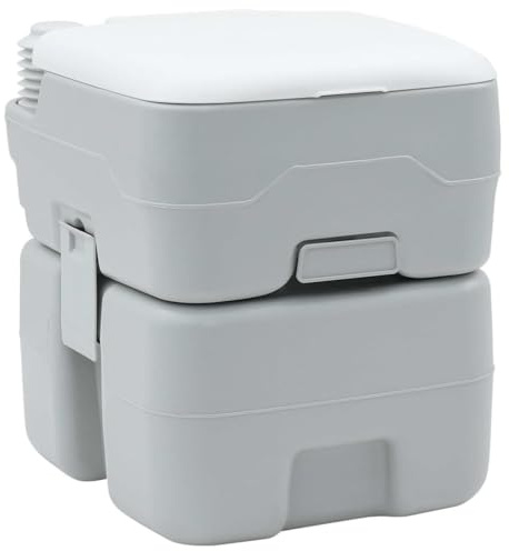 Genérico Inodoro de Camping Gris y 41,5 x 36,5 x 42 cm Polietileno,Deportes,Actividades al Aire Libre,Camping y Senderismo,Duchas y retretes portátiles,Urinarios y retretes portátiles,42001427