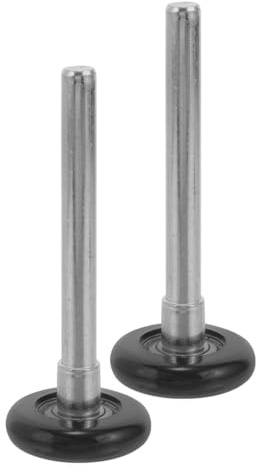 Alipis Roulettes de Remplacement en Nylon Tige, Lot de 2, Adaptées aux Portes de Garage Coulissantes Automatiques, Équipées de Couvercles Anti-Saleté pour Usage Extérieur