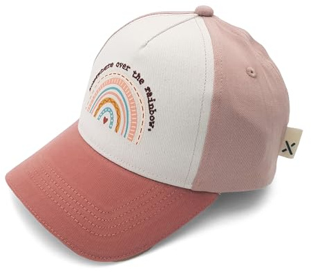 maximo Gorra para niños arco iris con cierre de, blanco/rosa ceniza, 53