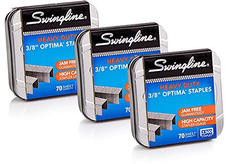 Swingline High Capacity 2500 Ct (3 Pack) Silver Staples