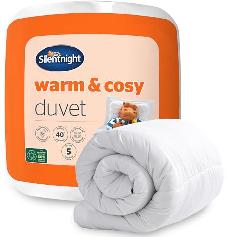 Silentnight Warm & Cosy King Size 15 Tog Winter Duvet – Extra Warm Thick Heavyweight Cosy Winter Quilt Duvet Ideal for Cold Nights – Hypoallergenic and Machine Washable - King Size - 225x220cm