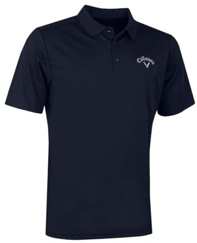 Callaway Golf Mens Tournament LC Logo Polo Shirt - Peacoat - M