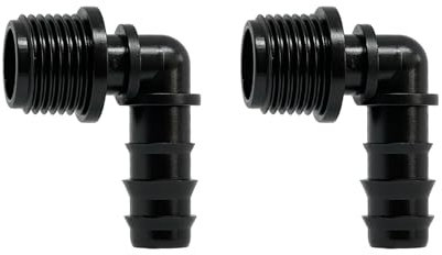 A Pack of 2 1/2-Inch Threaded Elbow Connectors for Pop Up Sprinklers