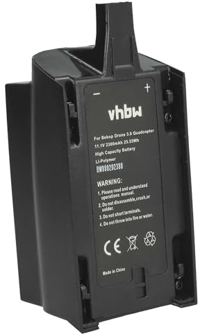 vhbw Batería Compatible con Parrot Bebop Drone Mini Quadcopter, First dron, multicóptero, cuadricóptero (2300 mAh, 11,1 V, Li-Poli)