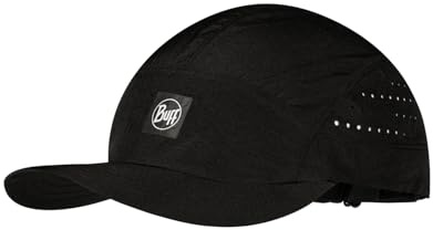 BUFF®| Kappe Speed Männlich Weiblich Erwachsene Leicht, Faltbar, Recycelte Materialien, UPF 50 Schutz, Laufen, Sport, S/M, Noir