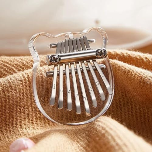 Symmetry Finger-Daumenklavier, 8 Tasten, exquisites Finger-Daumenklavier, Kalimba-Daumenklavier, 8 Tasten, Mini-Kalimba, exquisites Finger-Daumenklavier, Weihnachtsgeschenk für Kinder und Erwachsene