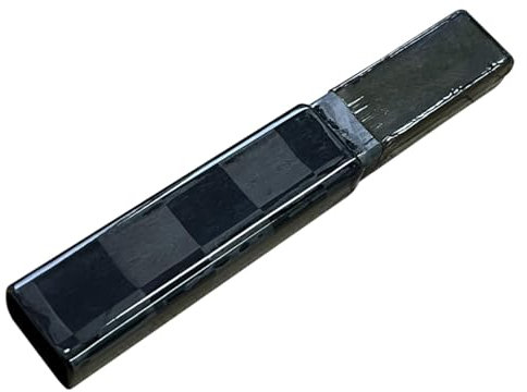 Förlängningsracket av 18K kolfiber – 15,24 cm förlängd hockeyklubba ändstycke | Ultralätt hockeyklubba förlängning av 100 % kolfiber, förlängd handtag på hockeyklubban, svart