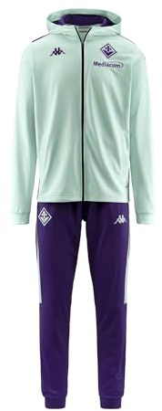 Kappa - Tuta, bambino/a, Verde, Poliestere, Calcio, Autryc 8 Fiorentina, Taglia: 8Y