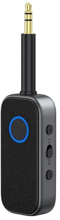 NONDK Bluetooth 6.0-Mottagare, Sändare, 3,5 mm AUX-Uttag, Flygplansheadset, Ljudkonverterare för Bil-TV, Dator