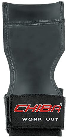 Chiba Unisex Træningshjælp powerGrips Zughilfe, Schwarz, Einheitsgröße EU