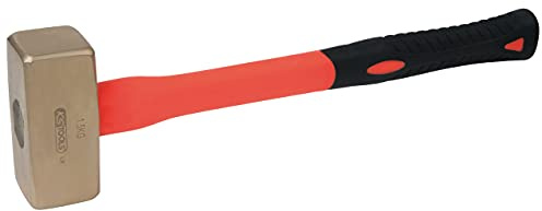 KS Tools 963.2062 - Massette - Manche tri-matière - Tête 1250g, 400mm - Gamme BRONZEplus - Antidéflagrant - Alliage Aluminium-Bronze