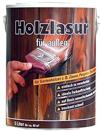 Meffert Holzlasur für außen 5 liter Farbwahl, Farbe:Kiefer