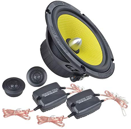 GROUND ZERO GZTC 165 6.5″ 3 Ohms 2-way Component Speaker System - 150 W Peak - 0.75 Tweeter