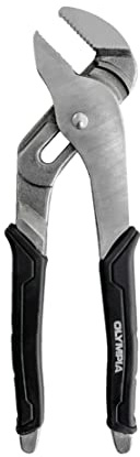 Olympia Tools Tongue and Groove Pliers, Straight Jaw Pliers with Cushion grip, 5 Jaw positions, 1.7 Jaw Capacity, Water pump plier (8-Inch)