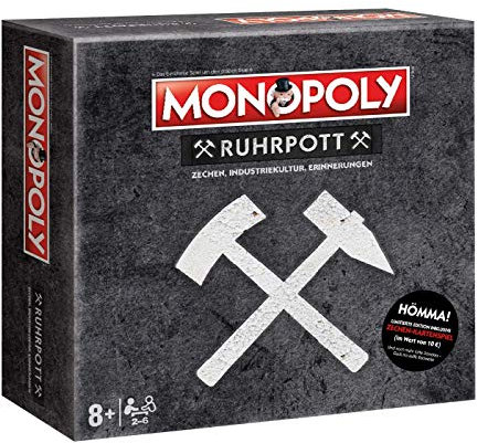 Winning Moves Monopoly Ruhrpott – Industriekultur Edition mit Top Trumps „Zechen“, ab 8 Jahren