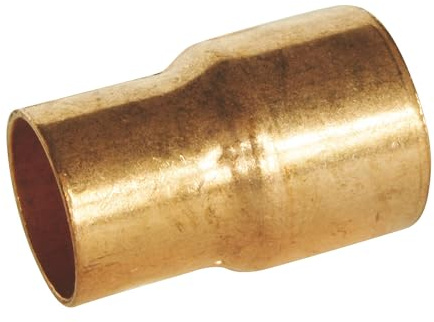 SOMATHERM FOR YOU, Manchon cuivre à souder Réduit Femelle-Femelle Ø22-18 - Sachet de 2 pièces - Raccord pour plomberie, compatible eau chaude et froide, installation sécurisée