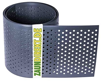 Sichtschutzstreifen | gelocht in anthrazit RAL 7016 | UV & Witterungsbeständig | Länge: 2550 mm