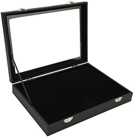 Scatola porta medaglie, coperchio trasparente antipolvere con spilla per gioielli e collezione di spille con finestra trasparente, scatola espositiva, Hard Rock, spille da collezione e medaglie Scat