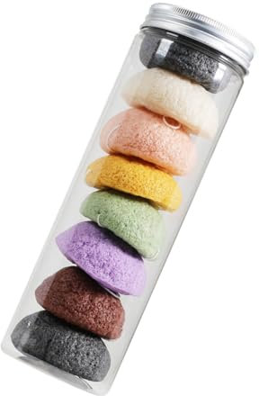 minkissy 8stücke Teiliges Gesichtsreinigungsschwamm Exfolierende Hochabsorbierende Schwämme Aus Sicherem Material Zur Sanften Hautpflege Und Make-up-entfernung Für Tägliche Anwendung