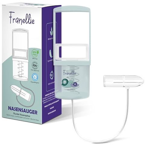 Franellie Aspiratore nasale bambino – detergente nasale per neonati, non elettrico o aspirapolvere nasale per neonati, aspiratori nasali adulti