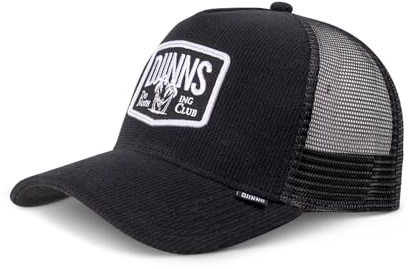Djinns DNC Wafflemelange Negro HFT Gorra de Camionero Ajustable