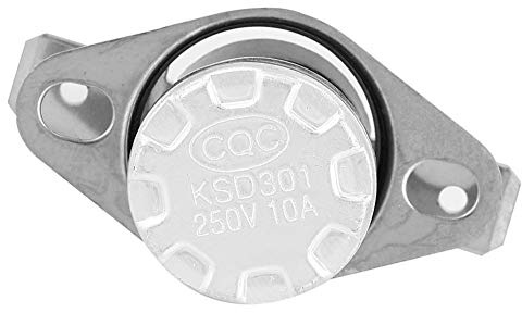 KSD301 Termostat, 5st AC 10A Strömförsörjning Termisk Fläktomkopplare Normalt Stängt Termisk Omkopplare Filfläktkontroll för öppen Spisblåsare (40) (45) (50) (55) (60) (65) (70) (75) (80) (85) (90)