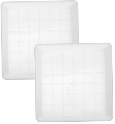 UPKOCH 2 Platillos Cuadrados para Plantas Bandeja De Plástico De 32 Cm para Recoger Agua De Plantas Ideal para Macetas Jardineras De Jardín Color