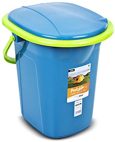 Green Blue GB320 Mobile Campingtoilette 19L | Tragbare Reisetoilette mit max. Tragkraft bis 130kg | Ideal für Camping, Reisen und Outdoor-Aktivitäten