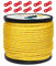 HIKEMAN 50M reflektierende Schnur Guy Seile Outdoor Zelt Führungsseil 100% Nylon Schnur Windlinie mit 10 Stück Aluminiumlegierung Spanner für Camping (Yellow, Diameter 4 mm)
