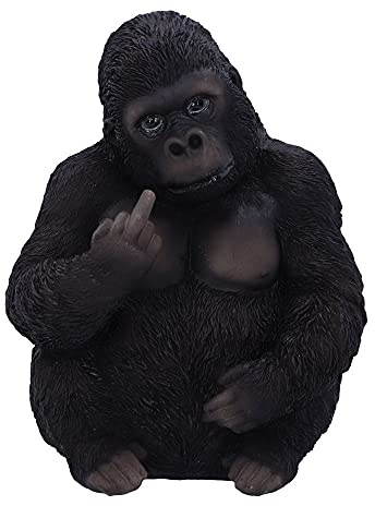 Nemesis Now Gone Wild Gorilla Figurine Black 15.5cm