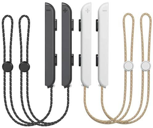 Wrist Strap for Switch Joycon – 4 Pack Lanyard Attachments Replacement Parts Accessories for Joy Con Controller