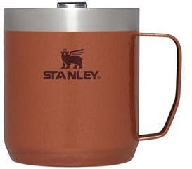 STANLEY 1913 Classic Legendary Camp Travel Mug 0.35L - Keeps 1.5 Hours Hot - 3 Hours Cold - Dishwasher Safe - Stainless Steel Coffee Cup - BPA-Free - Hammertone Clay
