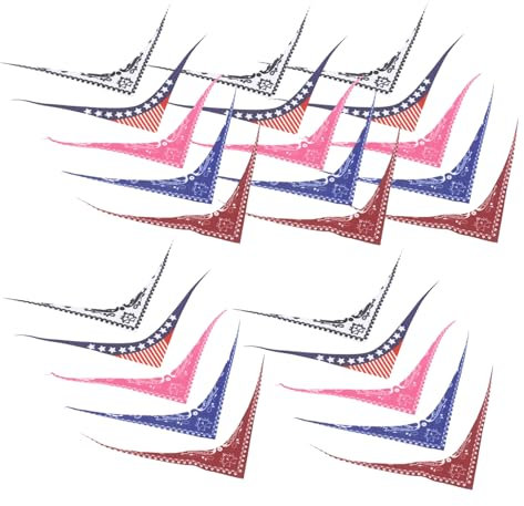 VANZACK 25Stücke Mini Dreiecksschals Für Spielzeugfiguren Puppenschals Rostrot Und Partyzubehör Und Bastelmaterial Für DIY Dekorationen